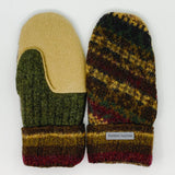 Recycled Wool Sweater Mittens - large