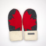 Recycled Wool Sweater Mittens -  small - Canada Mittens