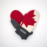 Recycled Wool Sweater Mittens -  small - Canada Mittens