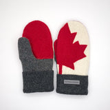 Recycled Wool Sweater Mittens -  small - Canada Mittens