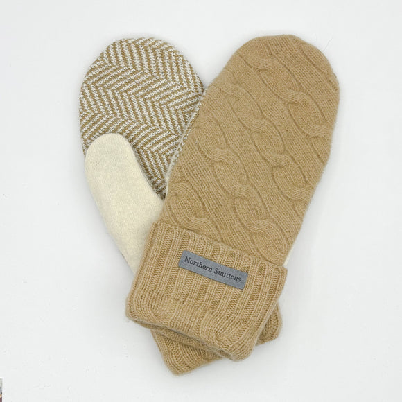 Recycled Wool Sweater Mittens -  small