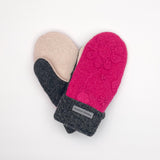 Recycled Wool Sweater Mittens - medium