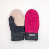 Recycled Wool Sweater Mittens - medium
