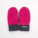 Recycled Wool Sweater Mittens - medium