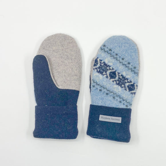 Recycled Wool Sweater Mittens - large