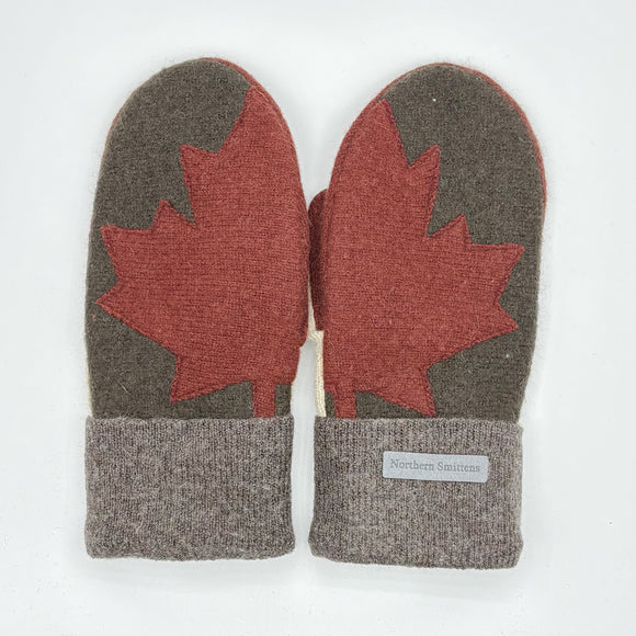 Recycled Wool Sweater Mittens -  small - Canada Mittens