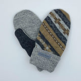 Recycled Wool Sweater Mittens - medium