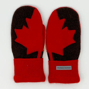 Recycled Wool Sweater Mittens - medium - Canada Mittens