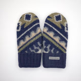 Recycled Wool Sweater Mittens - large