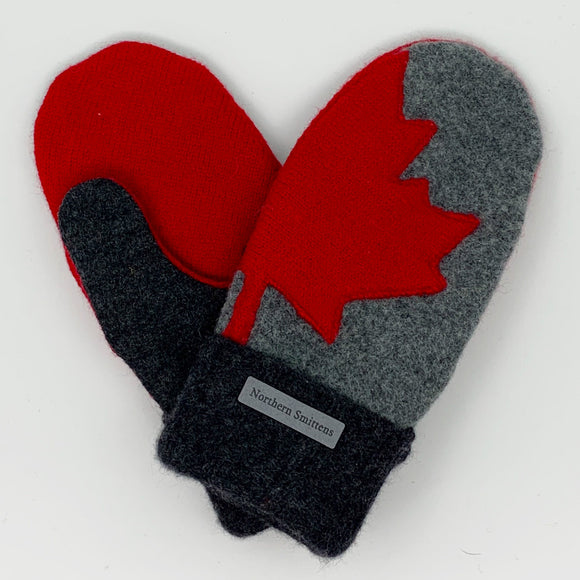Recycled Wool Sweater Mittens - medium - Canada Mittens
