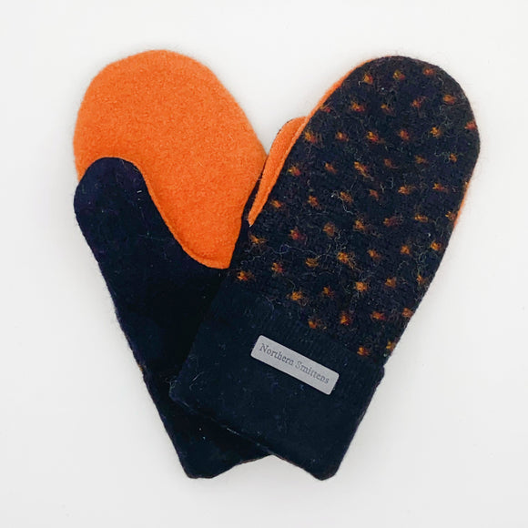 Recycled Wool Sweater Mittens - medium