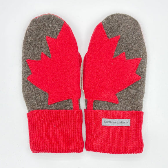 Recycled Wool Sweater Mittens -  small - Canada Mittens