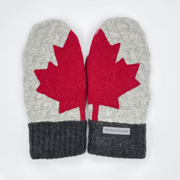 Recycled Wool Sweater Mittens - medium - Canada Mittens