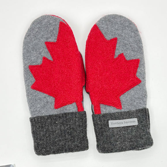 Recycled Wool Sweater Mittens -  small - Canada Mittens