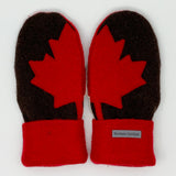 Recycled Wool Sweater Mittens - large - Canada Mittens