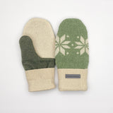Recycled Wool Sweater Mittens - medium