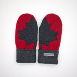 Recycled Wool Sweater Mittens -  Medium - Canada Mittens