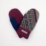 Recycled Wool Sweater Mittens - medium