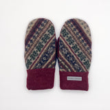Recycled Wool Sweater Mittens - medium