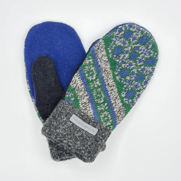 Recycled Wool Sweater Mittens - medium