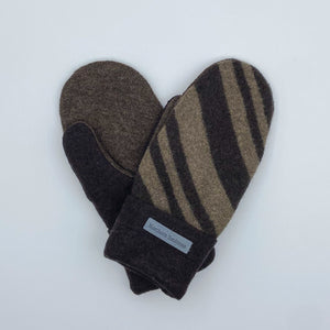 Recycled Wool Sweater Mittens - medium
