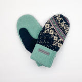 Recycled Wool Sweater Mittens - medium