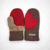 Recycled Wool Sweater Mittens -  Medium - Canada Mittens