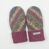 Recycled Wool Sweater Mittens - medium