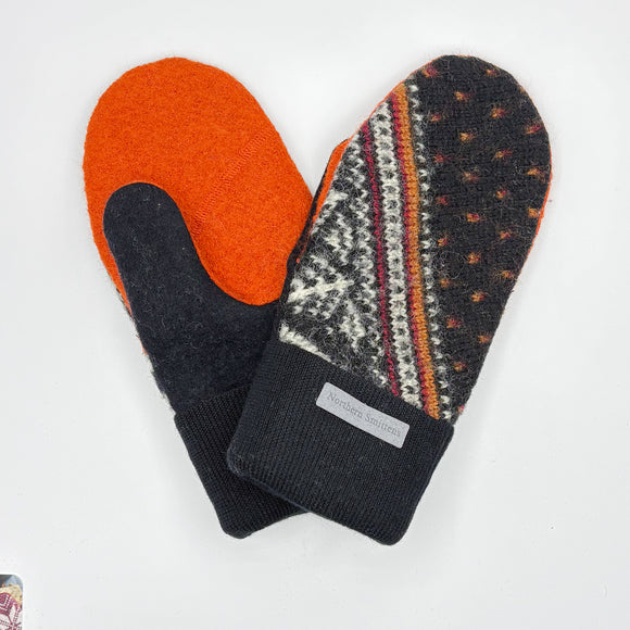 Recycled Wool Sweater Mittens - medium