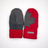 Recycled Wool Sweater Mittens -  Medium - Canada Mittens