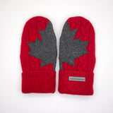 Recycled Wool Sweater Mittens -  Medium - Canada Mittens