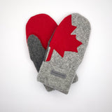 Recycled Wool Sweater Mittens -  large - Canada Mittens