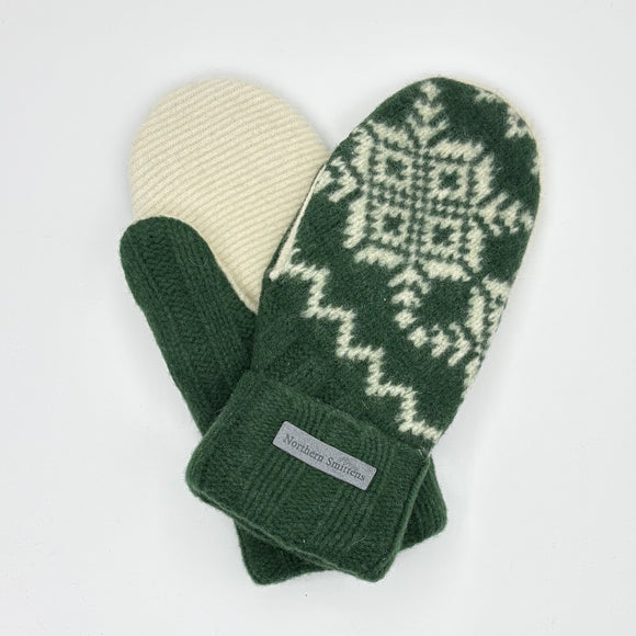Recycled Wool Sweater Mittens -  small