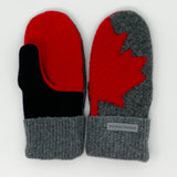 Recycled Wool Sweater Mittens -  small - Canada Mittens