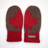 Recycled Wool Sweater Mittens -  large - Canada Mittens