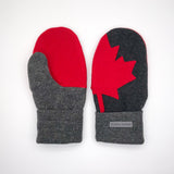 Recycled Wool Sweater Mittens -  large - Canada Mittens