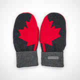 Recycled Wool Sweater Mittens -  large - Canada Mittens