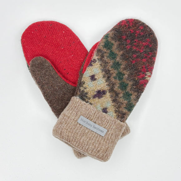 Recycled Wool Sweater Mittens -  small