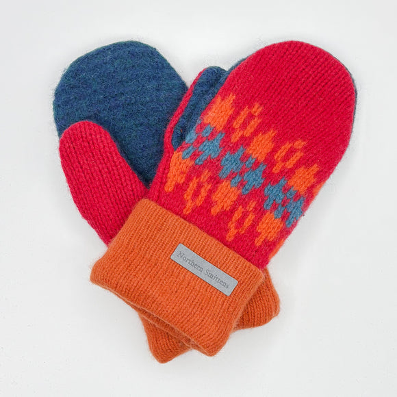 Recycled Wool Sweater Mittens -  small