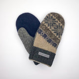 Recycled Wool Sweater Mittens - large