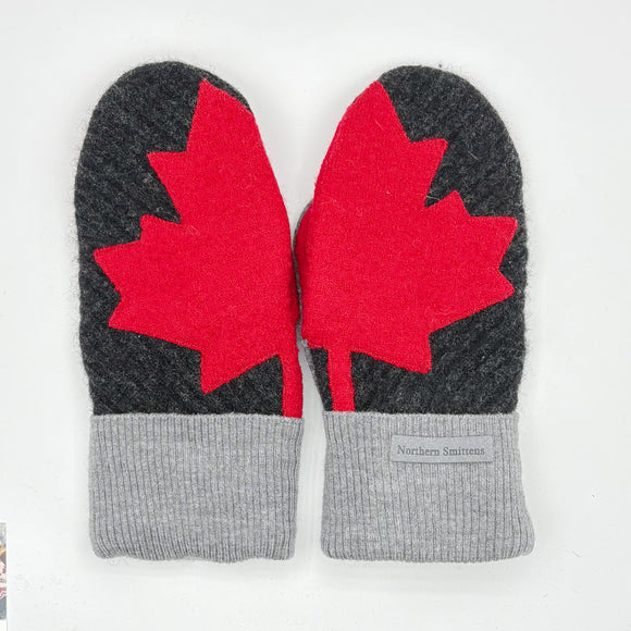 Recycled Wool Sweater Mittens -  small - Canada Mittens