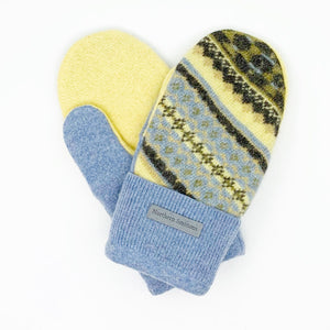 Recycled Wool Sweater Mittens - medium
