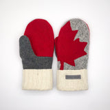Recycled Wool Sweater Mittens -  small - Canada Mittens