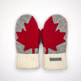 Recycled Wool Sweater Mittens -  small - Canada Mittens