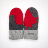 Recycled Wool Sweater Mittens -  small - Canada Mittens