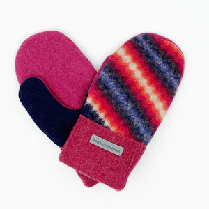 Recycled Wool Sweater Mittens - medium