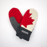 Recycled Wool Sweater Mittens -  small - Canada Mittens