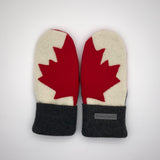 Recycled Wool Sweater Mittens -  small - Canada Mittens