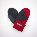 Recycled Wool Sweater Mittens -  small - Canada Mittens