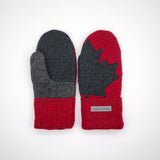 Recycled Wool Sweater Mittens -  small - Canada Mittens
